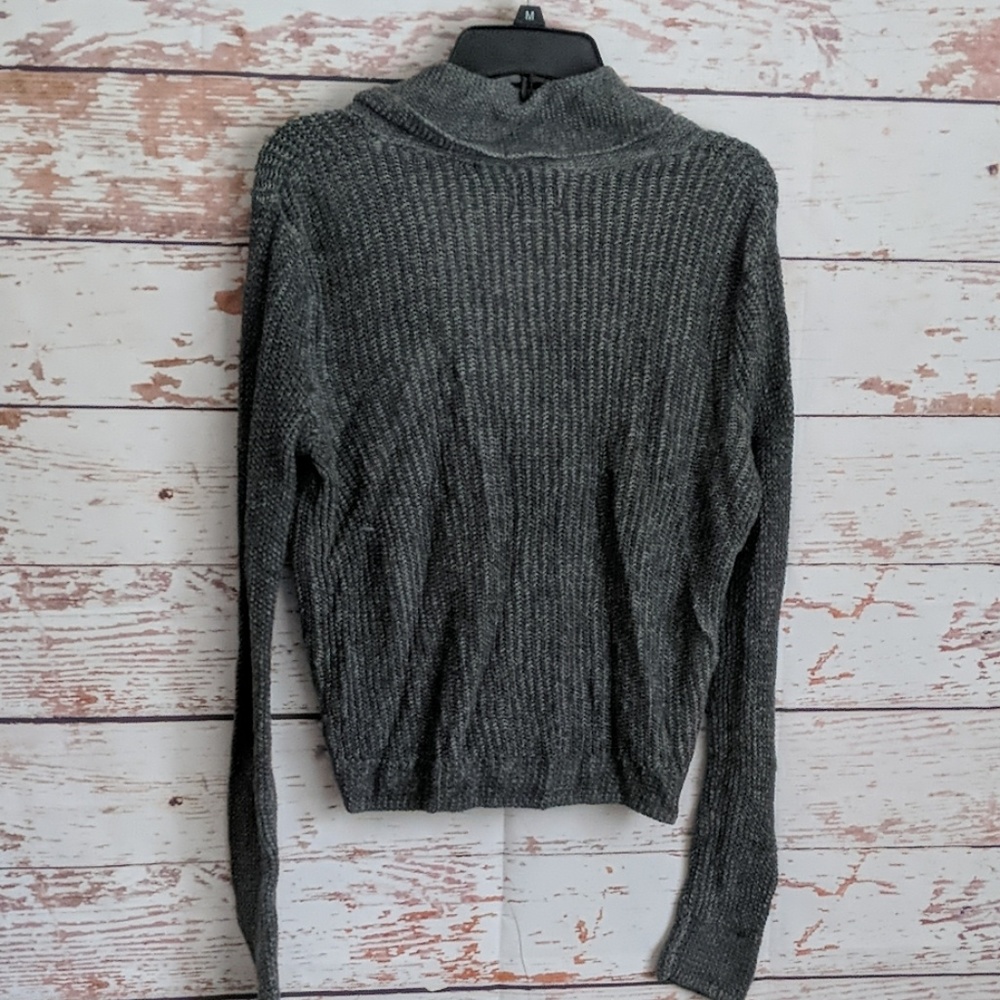 AEO Gray Button Grandpa Style Cardigan - Picture 6 of 7